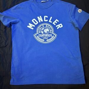 Moncler Blue Graphic T-Shirt
